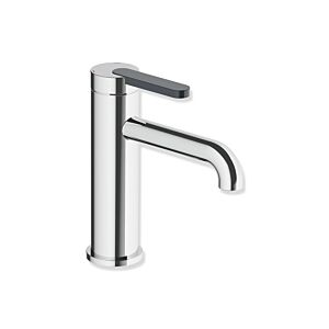 Hewi AQ477 Einhebel-Waschtischarmatur AQ1.12M1134092 Ausladung 130 mm, ohne Ablaufgarnitur, farbiger Griff, chrom / anthrazgrau