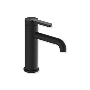 Mitigeur lavabo monocommande Hewi AQ477 AQ1.12M1136090, saillie de 130 mm, revêtement en poudre noir mat profond, poignée teintée noir profond