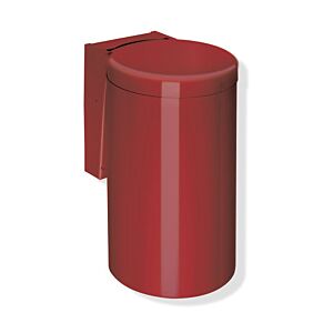 Hewi 477 waste bin 477.05.30033 rubinrot , with hinged lid, knee actuation