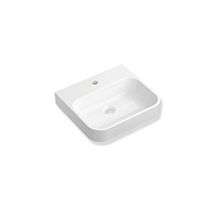 Lavabo Hewi 950.11.015 450 x 400 mm, sans trop-plein, 1 trou de robinetterie, blanc alpin
