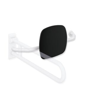 Hewi 801 backrest 801.51.9273R98 distance to wall 230mm, right, backrest jet black, signal white