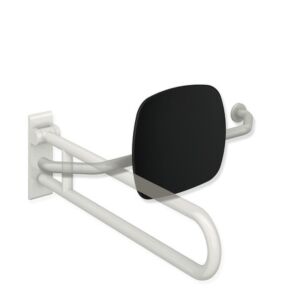 Hewi 801 backrest 801.51.9273R55 distance to wall 230mm, right, backrest jet black, aqua blue