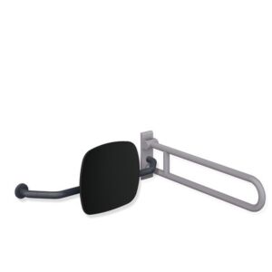 Hewi 801 backrest 801.51.9273L92 distance to wall 230mm, right, backrest jet black, anthracite grey