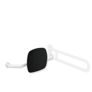 Hewi 801 backrest 801.51.9273L98 distance to wall 230mm, right, backrest jet black, signal white