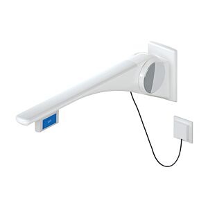 Hewi 802 Bras porteur LifeSystem 802.50.42560SD 700, blanc brillant/ blanc mat, commande affleurante, droite