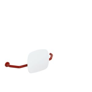 Hewi 801 backrest 801.51.9271L33 distance to wall 230mm, right, backrest signal white, rubinrot