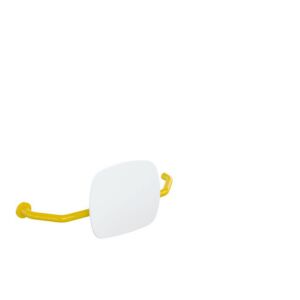 Hewi 801 backrest 801.51.9271L18 distance to wall 230mm, right, backrest signal white, senfgelb