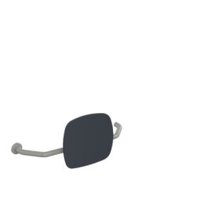 Hewi 801 backrest 801.51.9272L95 distance to wall 230mm, right, backrest anthracite grey, rock grey