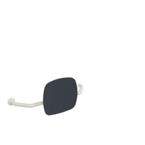 Hewi 801 Rückenstütze 801.51.9272L99 Wandabstand 230mm, rechts, Lehne anthrazitgrau, reinweiß