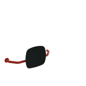 Hewi 801 backrest 801.51.9273L33 distance to wall 230mm, right, backrest jet black, rubinrot