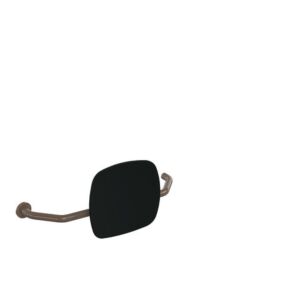 Hewi 801 backrest 801.51.9273L84 distance to wall 230mm, right, backrest jet black, umbra