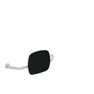 Hewi 801 dossier 801.51.9273L99 distance au mur 230mm, droite, dossier noir de jais, blanc pur