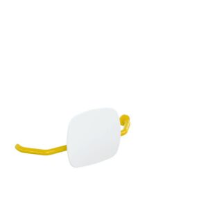 Hewi 801 dossier 801.51.9271R18 distance au mur 230mm, droite, dossier signal blanc, senfgelb