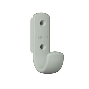 Hewi 477 coat hook 477.90B06195 72x22x47mm, with spacer 62mm, matt, rock grey