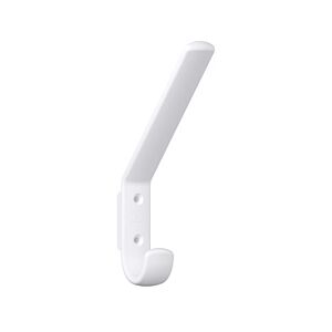 Hewi 477 coat hook 477.90B07198 163x22x108mm, with spacer 123mm, matt, signal white