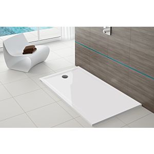 Hoesch Muna S receveur de douche en fonte minérale 4260XA.013 100 x 90 x 3 cm, blanc mat, Solique
