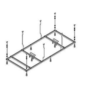 Hoesch Spezial-Untergestell 120920 für Badewanne, 6652