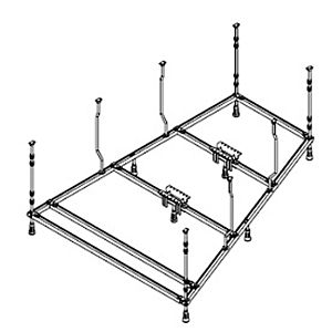 Hoesch Spezial-Untergestell 120905 für Badewanne, 3748