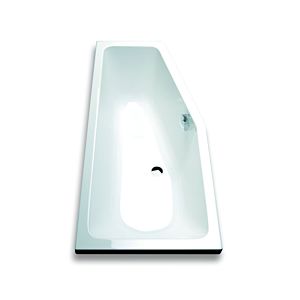 Hoesch Combi Badewanne 5590.010 160x70cm, weiß, Ausführung links