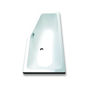 Hoesch Combi Badewanne 5591.010 160x70cm, weiß, Ausführung rechts