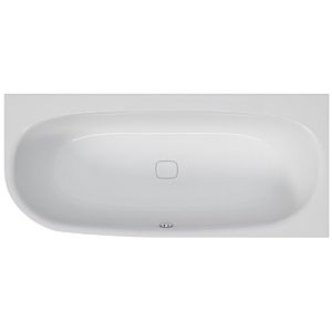 Hoesch iSENSI Eck-Badewanne 3976.010 weiß, 160x75cm, rechte Ausführung