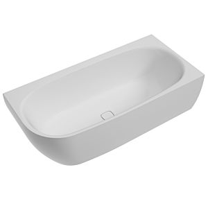 Baignoire d&#39;angle Hoesch iSENSI 3974.010 160x75cm, version droite, 134 l, remplissage par trop-plein, blanc