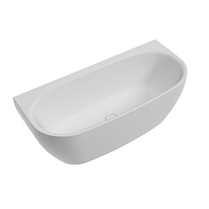 Hoesch iSENSI baignoire pré-murale 3854.010 190x90cm, blanc , 235 l, avec trop-plein, chromé