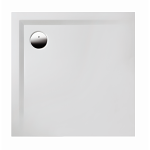 Hoesch Muna mineral cast shower tray 4157xA.013 80 x 80 x 3 cm, matt white, without anti-slip