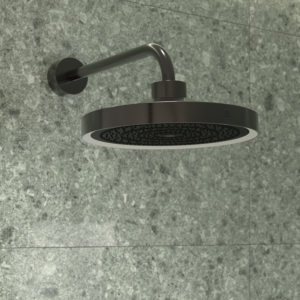 Pommeau de douche 3 fonctions Ideal Standard Solos A7890A5 Ø 33 cm, anneau lumineux LED, gris magnétique