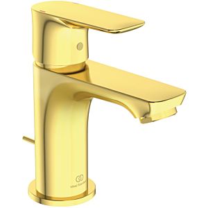 Ideal Standard Connect Air wash basin mixer A7014A2 5 l/min, projection 90mm, with waste set, brushed gold