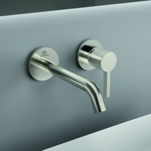 Ideal Standard Joy Fertigmontageset A7378GN für Wand-Waschtischarmatur, Auslauf 180 mm, Silver Storm