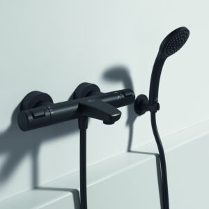 Ideal Standard thermostat de bain Ceratherm T25 Silk noir, en saillie