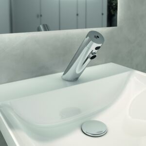 Ideal Standard Sensorflow Sensor - mitigeur lavabo A7556AA non mixte, à piles, 6V, chromé