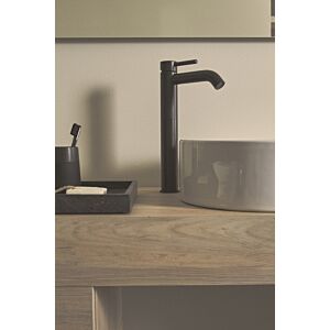 Ideal Standard Ceraline mitigeur lavabo BC269XG Silk Noir, saillie 150mm, sans garniture de vidange