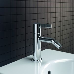 Ideal Standard Joy Bidetarmatur BC784AA verchromt, mit Ablaufgarnitur, Ausladung 110mm