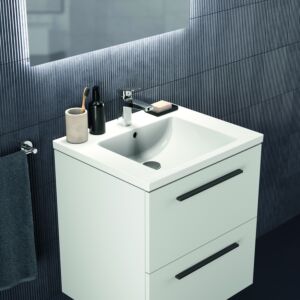 Ideal Standard i.life B vanity unit T5270DU with 2 drawers, 60 x 50.5 x 63 cm, matt white