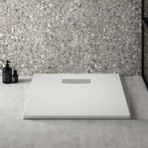 Ideal Standard Ultra Flat New square shower tray T446501 waste set with cover, 70 x 70 x 801 cm, white (Alpin)
