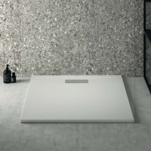 Ideal Standard Ultra Flat New Square shower tray T4467V1 waste with cover, 90 x 90 x 801 cm, satin white