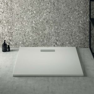 Ideal Standard Ultra Flat New square shower tray T446701 waste set with cover, 90 x 90 x 801 cm, white (Alpin)