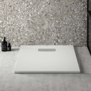 Ideal Standard Ultra Flat New Square shower tray T4465V1 waste with cover, 70 x 70 x 801 cm, satin white