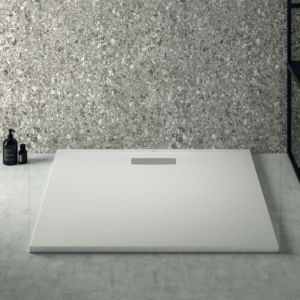 Ideal Standard Ultra Flat New square shower tray T448801 waste set with cover, 100 x 100 x 801 cm, white (Alpin)