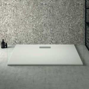 Ideal Standard Ultra Flat New rectangular shower tray T446901 waste set with cover, 120 x 80 x 801 cm, white (Alpin)