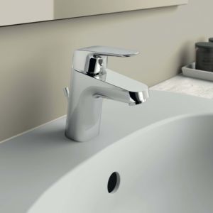 Ideal Standard CeraFlex Waschtischarmatur B1838AA chrom, Niederdruck, mit Metallablauf