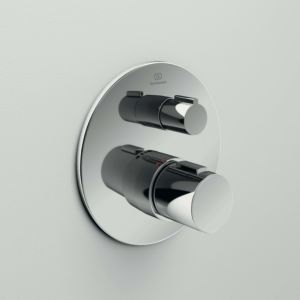 Ideal Standard Ceratherm T100 kit de montage final A5813AA pour thermostat simple encastré, kit 2, chromé