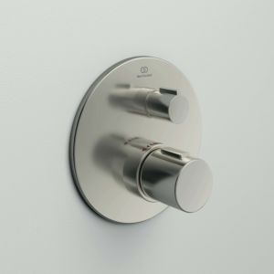 Ideal Standard Ceratherm T100 Fertigmontageset A5813GN für Unterputz-Einzelthermostat, Bausatz 2, Edelstahl