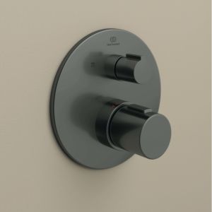 Ideal Standard Ceratherm T100 Fertigmontageset A5814A5 für Unterputz-Badethermostat, Bausatz 2, Magnetic Grey