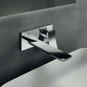 Ideal Standard Conca Fertigmontageset A7372AA Aufputz-Wandarmatur, 220 mm, verchromt