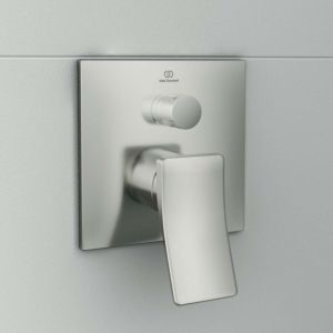 Ideal Standard Conca Ideal Standard mitigeur de bain Ideal Standard , mitigeur de bain, encastré, kit 2, sécurité intrinsèque, Silver Storm