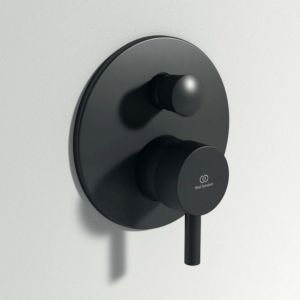 Ideal Standard Ceraline trim kit A7389XG concealed bath mixer, silk black, 2 outlets