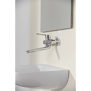 Ideal Standard CeraPlus 2 Wand Waschtischarmatur BC112AA, chrom, Auslauf 200 mm, DN 15, Aufputz